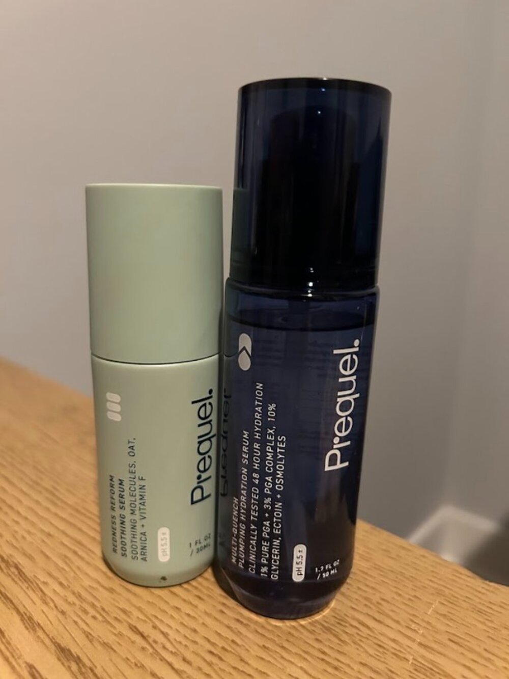 Prequel Redness Reform Soothing Serum & Plumping Hydration Serum